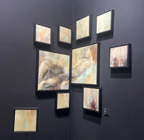Alanguie - 12 x multiples formats Alanguie — Peinture à l'huile originale (original oil painting) — Série des polyptyques par Olivier Talon, French painter à L'Isle-sur-la-Sorgue